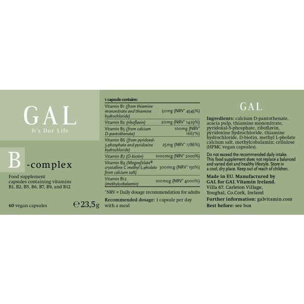 GAL B-Complex (60 Capsules)