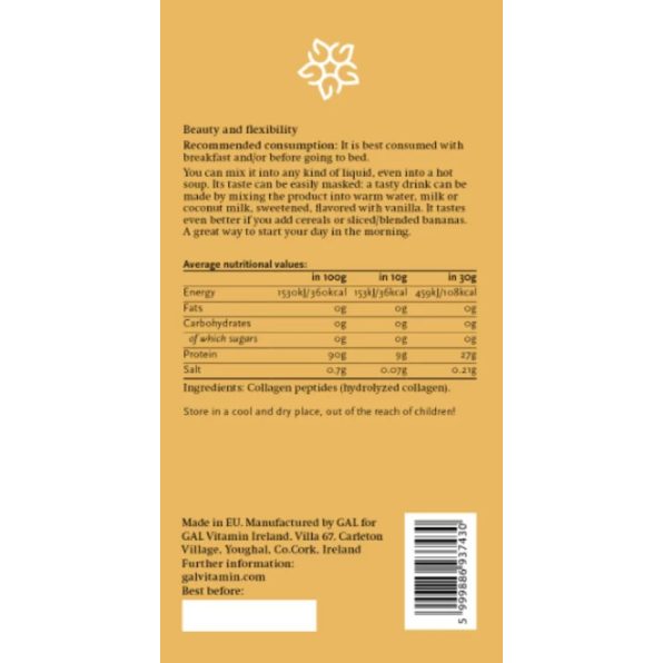 GAL Bovine Collagen Peptides Argentine 300g (30 doses)